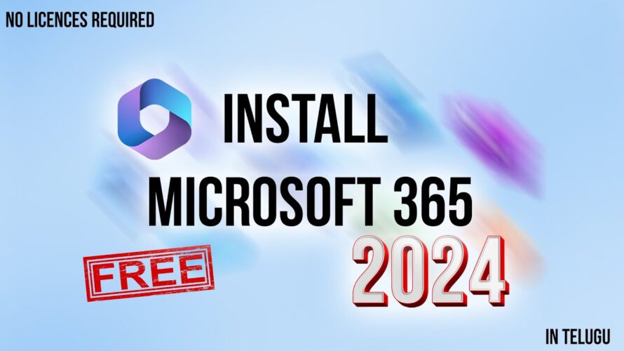 Download Microsoft 365 2024 for Windows 11 for Laptop’s & Desktop for free in telugu #microsoft365