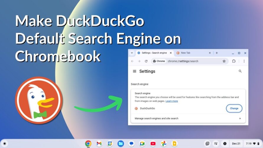 How to Make DuckDuckGo the Default Search Engine on Chromebook