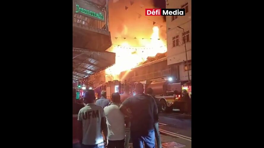 Incendie à la rue Royale, Port-Louis