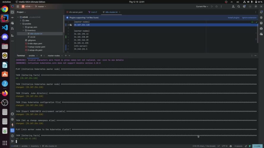 [NT548-0]: Automated Kubernetes deployment on-premise using Terraform and Ansible