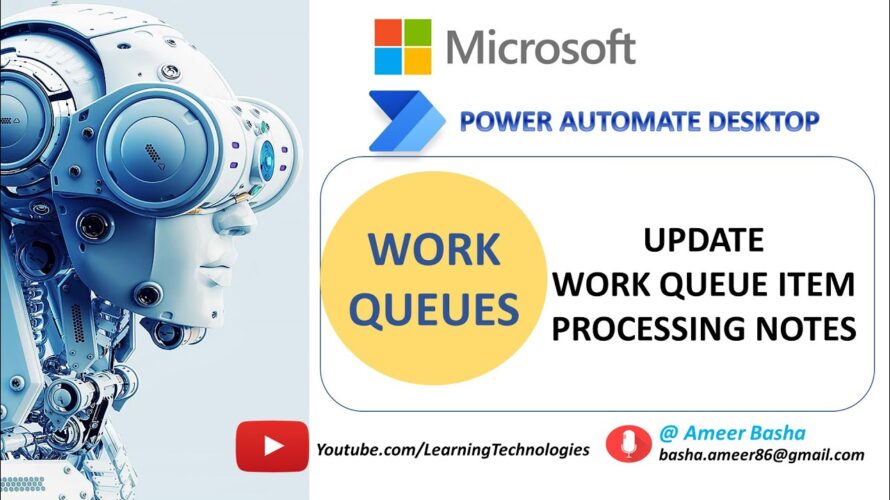 Power Automate Desktop || Requeue Item with delay ( Work Queue Actions)