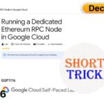Running a Dedicated Ethereum RPC Node in Google Cloud | #GSP1116 | #qwiklabs | #arcade