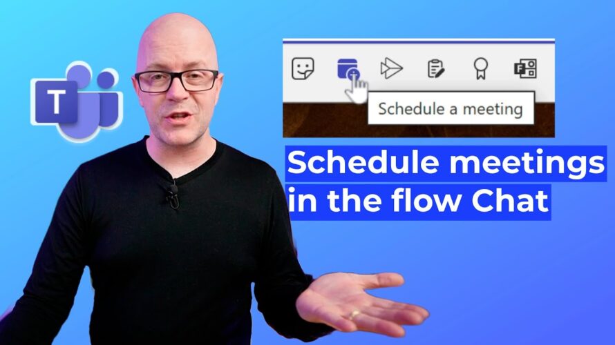 Schedule a meeting in the flow of a Microsoft Teams chat