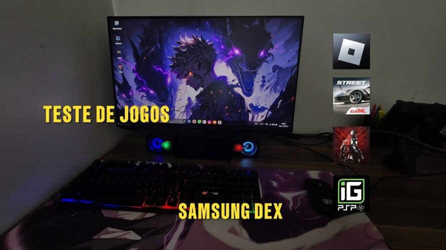 Teste de Jogos no Samsung dex