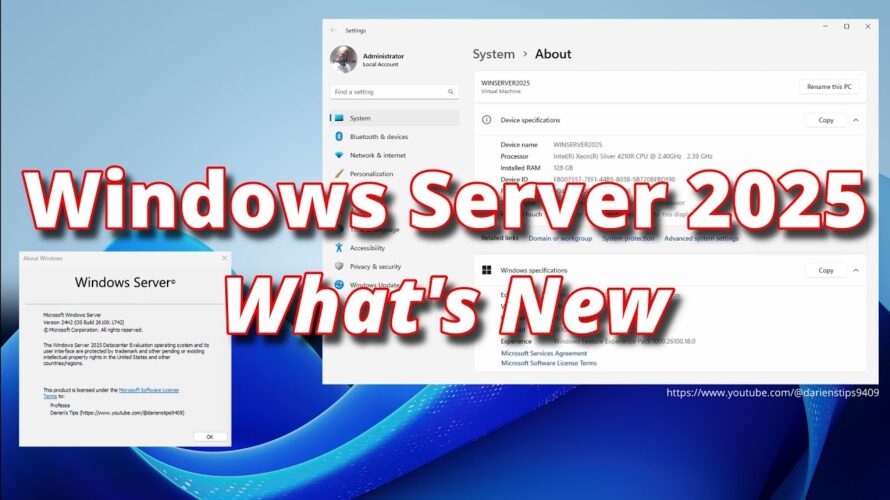 Windows Server 2025 Overview and See What’s New
