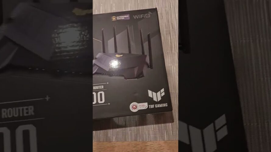 Asus TUF AX6000 wifi6 router unboxing – распаковка ВайФай 6 рутера Асус