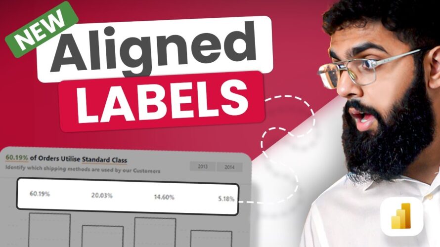PERFECTLY ALIGNED Data Labels above Charts in Power BI 📊