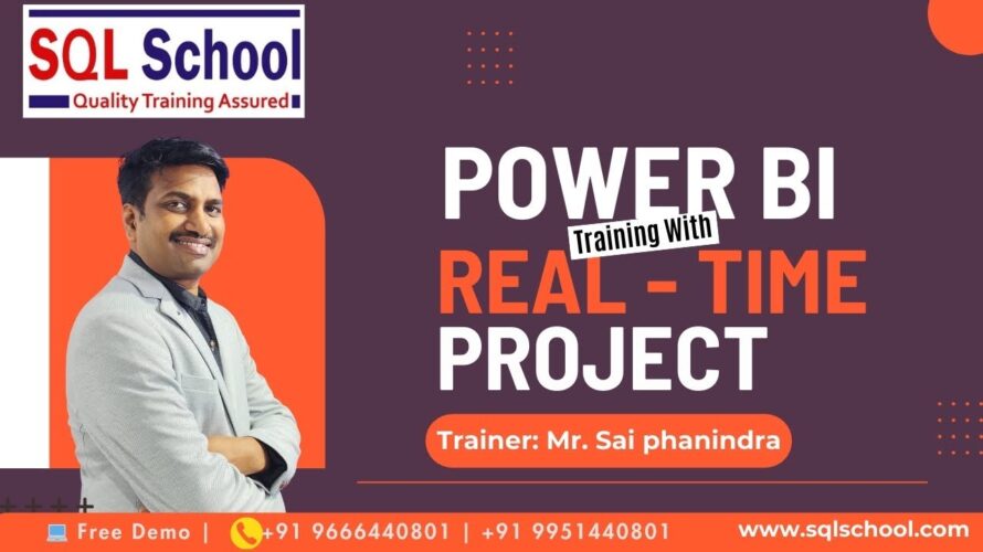 Best Power BI Training With Real-Time Projects From #sqlschool I #powerbi #powerbitraining