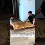 Foldable Table making from simple bamboo board #woodworking #craftinglife
