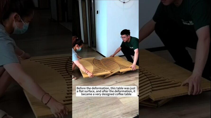 Foldable Table making from simple bamboo board #woodworking #craftinglife