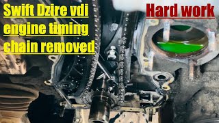 Maruti Suzuki swift Dzire vdi engine timing chain remove timing chain replacement engine parts