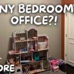 DIY OFFICE/GUEST BEDROOM MAKEOVER ON A BUDGET| Installing panels and trim
