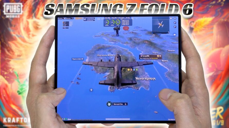 Samsung Galaxy Z Fold 6 test game PUBG 120 FPS 2025 | Snapdragon 8 Gen 3