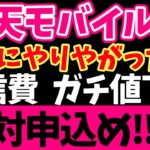 楽天モバイルついに値下げキターー！