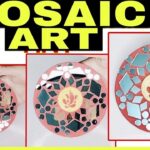 DIY Mirror Mosaic Wall Art/Mirror art work | #art #diy #craft #mirror #mosaic #mirrormosaic #youtube