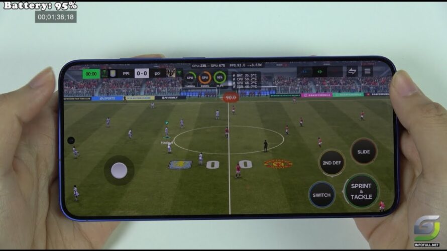 Samsung S25 Plus test game EA SPORTS FC MOBILE 24 | Snapdragon 8 Elite
