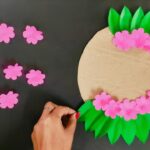 easy craft/cardboard craft wall hanging/chart paper craft/class decoration/easy craft work