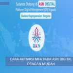 CARA MUDAH AKTIVASI MFA DALAM ASN DIGITAL