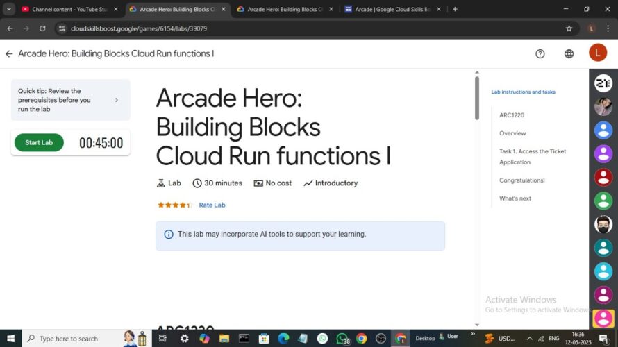 Arcade Hero: Building Blocks Cloud Run functions I || Lab Solution || Google Cloud Arcade 2025