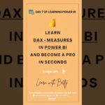 DAX -MEASURES in Power BI – Simplified!