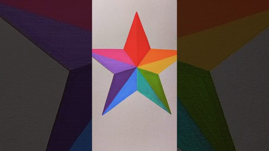 DIY Star painting craft #shorts #viralvideo #youtubeshorts