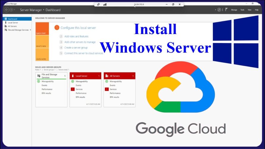 GCP – Install Windows Server VM on Google Cloud Platform