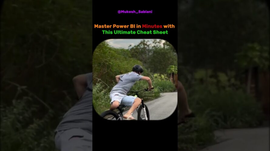 Power bi Cheat Sheet You Must Use Before Using Power BI!