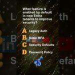 What feature is enabled by default in new Entra tenants to improve security