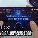 Samsung Galaxy S25 Edge Roblox Gaming test | Snapdragon 8 Elite, 120Hz Display