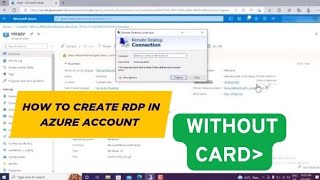 HOW TO CREATE RDP IN AZURE ( NEW TRICK ) WITHOUT CARD HOW TO CREATE UNLIMITED RDP IN 5 MINUTES #rdp
