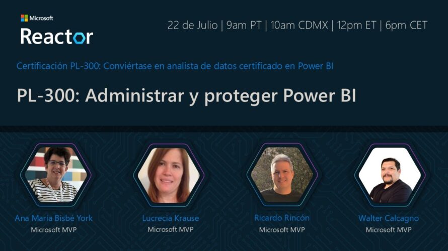 PL-300: Administrar y proteger Power BI