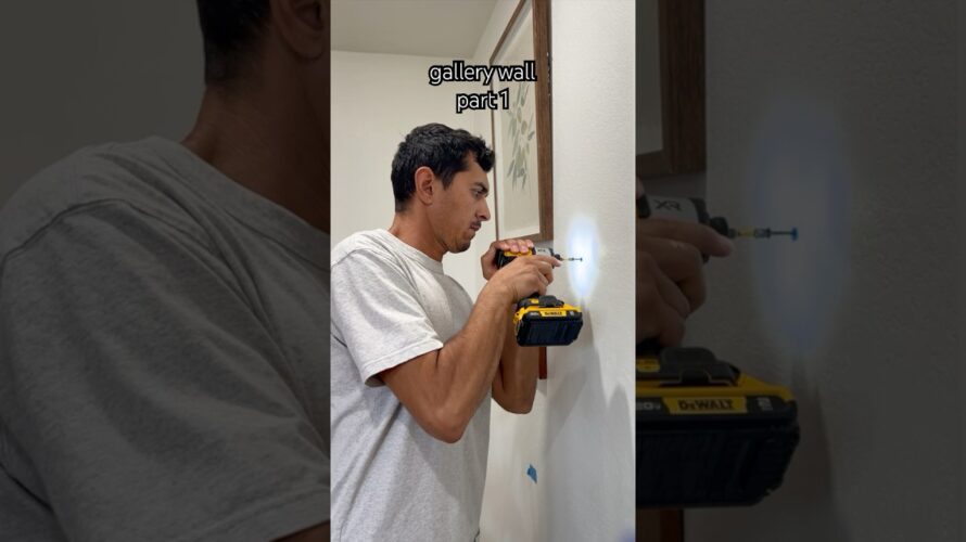 by “we” I mean “he” 🤪 #diy #homeprojects #gallerywall #diningroommakeover #homediy