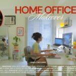 my *dream* home office ✨ DIY painting, wfh desk setup, apartment room tour, cozy pinterest aesthetic