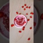 pomegranate painting on icecream lid#diy#art#shorts#ytshorts