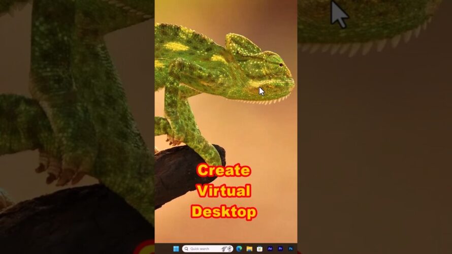 Create Virtual Desktop with shortcut key | Virtual Desktop | #short #viral #tricks  #computer #pc