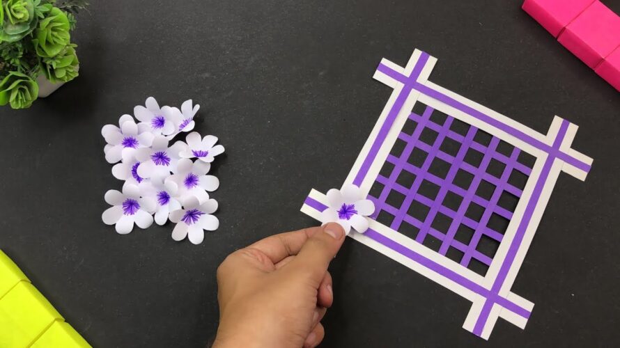 Easy And Creative Wall Hanging Craft Ideas / Paper Wallmate / A4 Sheet Craft / DIY Wall Hangings