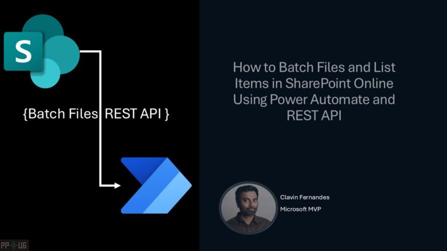 How to Batch Files and List Items in SharePoint Online Using Power Automate using REST