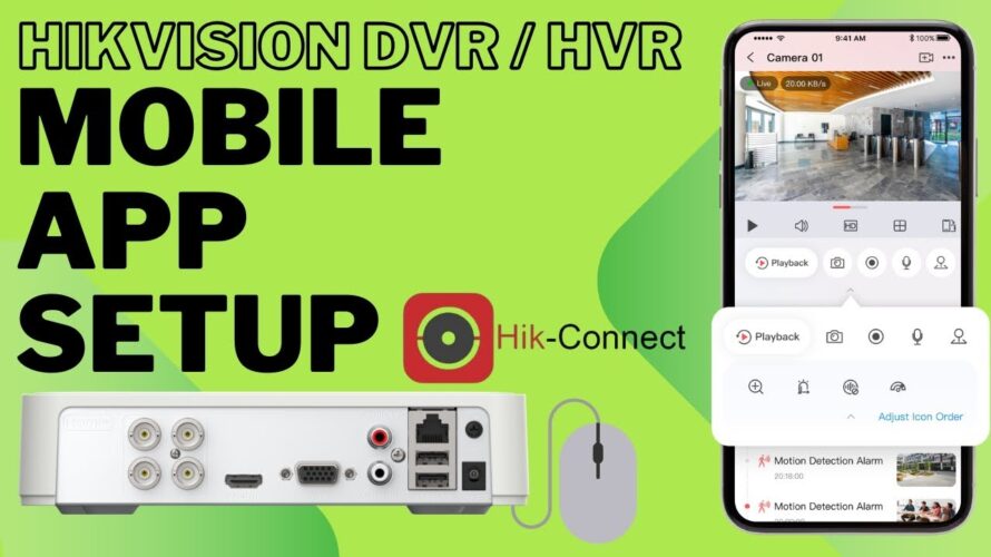 How to Connect Hikvision DVR/HVR to LAN internet & Set Up Hikconnect Mobile App for Remote Access