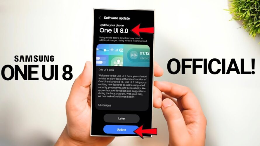Samsung One UI 8 – IT’S OFFICIAL!!