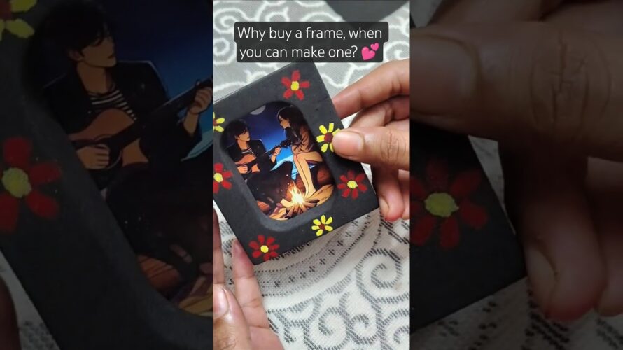 From plain to pretty – DIY photo frame in minutes!
