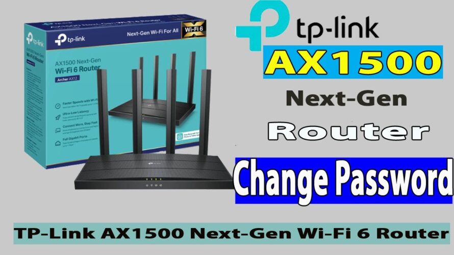 How to Change Password TP-Link Archer Ax1500 Next- Gen Wi-Fi 6 Router |#Model_Archer_AX15 ✅