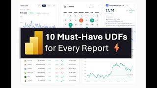 ⚡Power BI’s New User Defined Functions: 10 Must-Have You’ll Use in Every Report