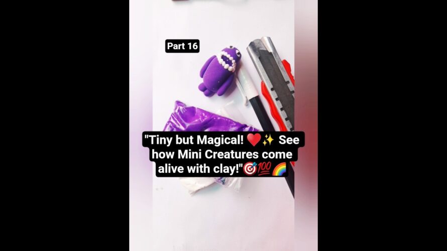 CREATE Amazing Mini Creatures with Molding Clay✨#shorts #art #diy #clay