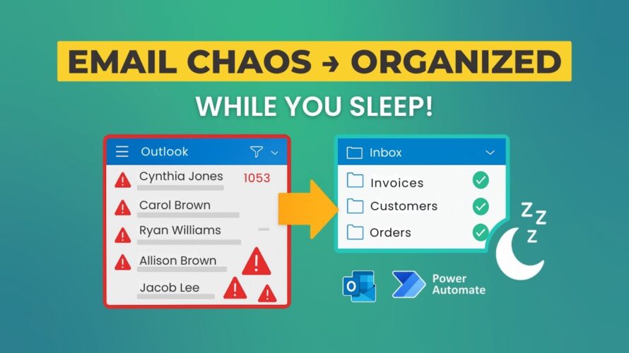Automatically Organize Outlook Emails into Folders | AI Builder & Power Automate