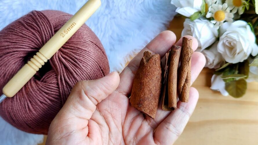 Canela, fio de crochê e agulha – Tenha uma peça de crochê para o natal lindíssima!
