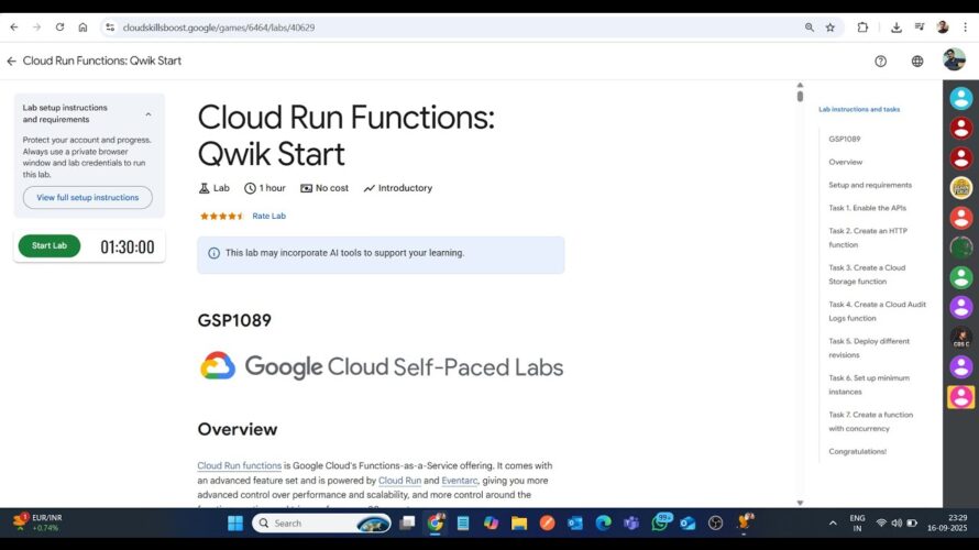 Cloud Run Functions: Qwik Start || Lab Solution || Google Cloud Arcade 2025