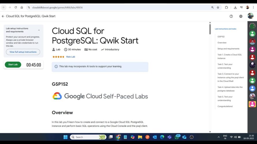 Cloud SQL for PostgreSQL: Qwik Start || Lab Solution || Google Cloud Arcade 2025