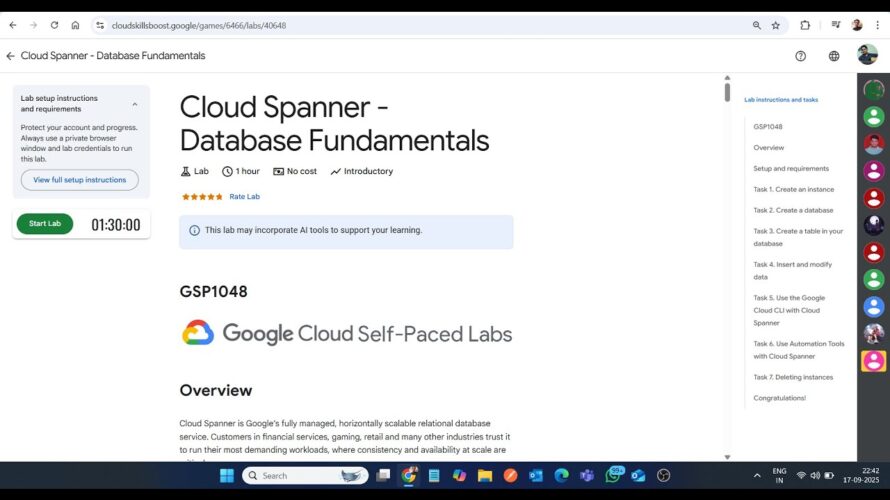 Cloud Spanner – Database Fundamentals || Lab Solution || Google Cloud Arcade 2025