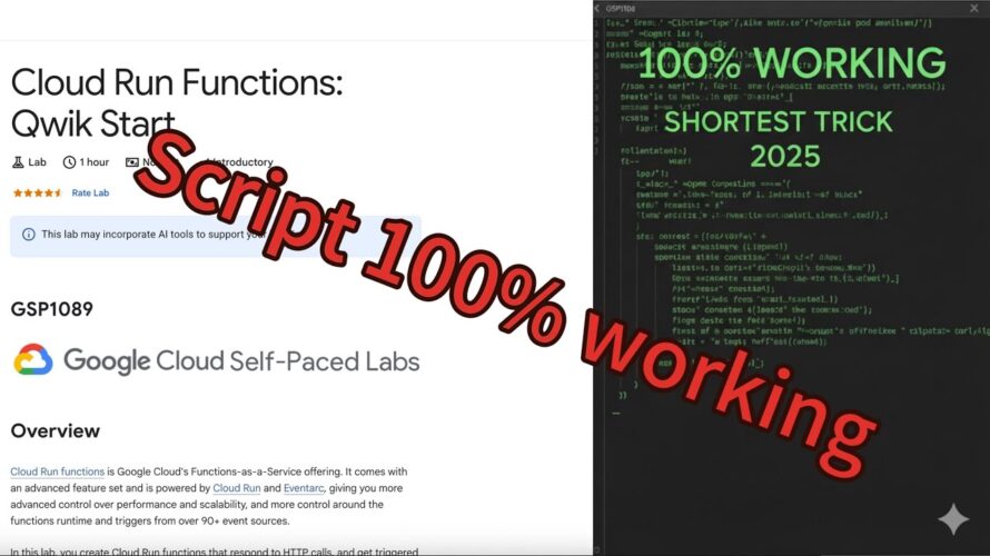 GSP1089 | Cloud Run Functions Qwik Start | Google Cloud Skills Boost Lab | #qwiklabs