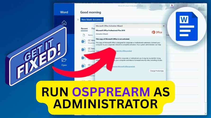 How to Activate Microsoft Office Without Product Key for FREE | OSPPREARM FIX!